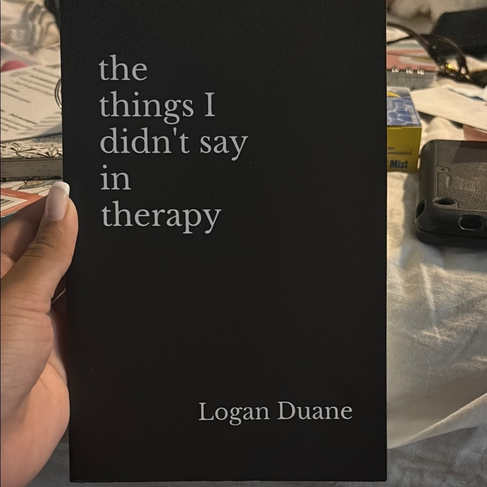 The Things I Didn't Say in Therapy Book